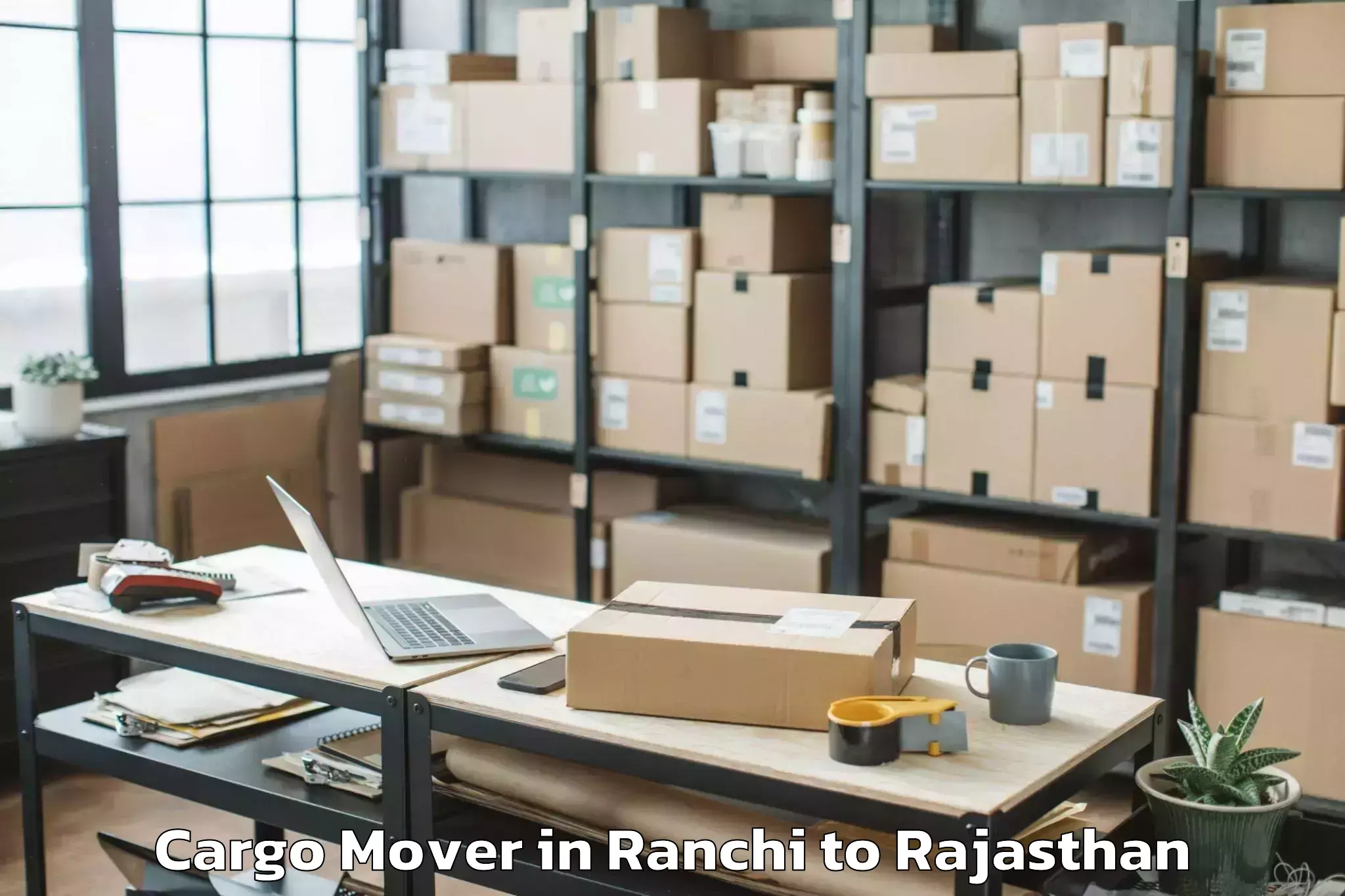 Leading Ranchi to Jecrc University Jaipur Cargo Mover Provider